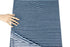 Navy and Blue Narrow Stripe Velour Knit Fabric Stretch Velvet by the yard STK00259R